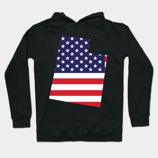 Utah State Shaped Flag Background Hoodie